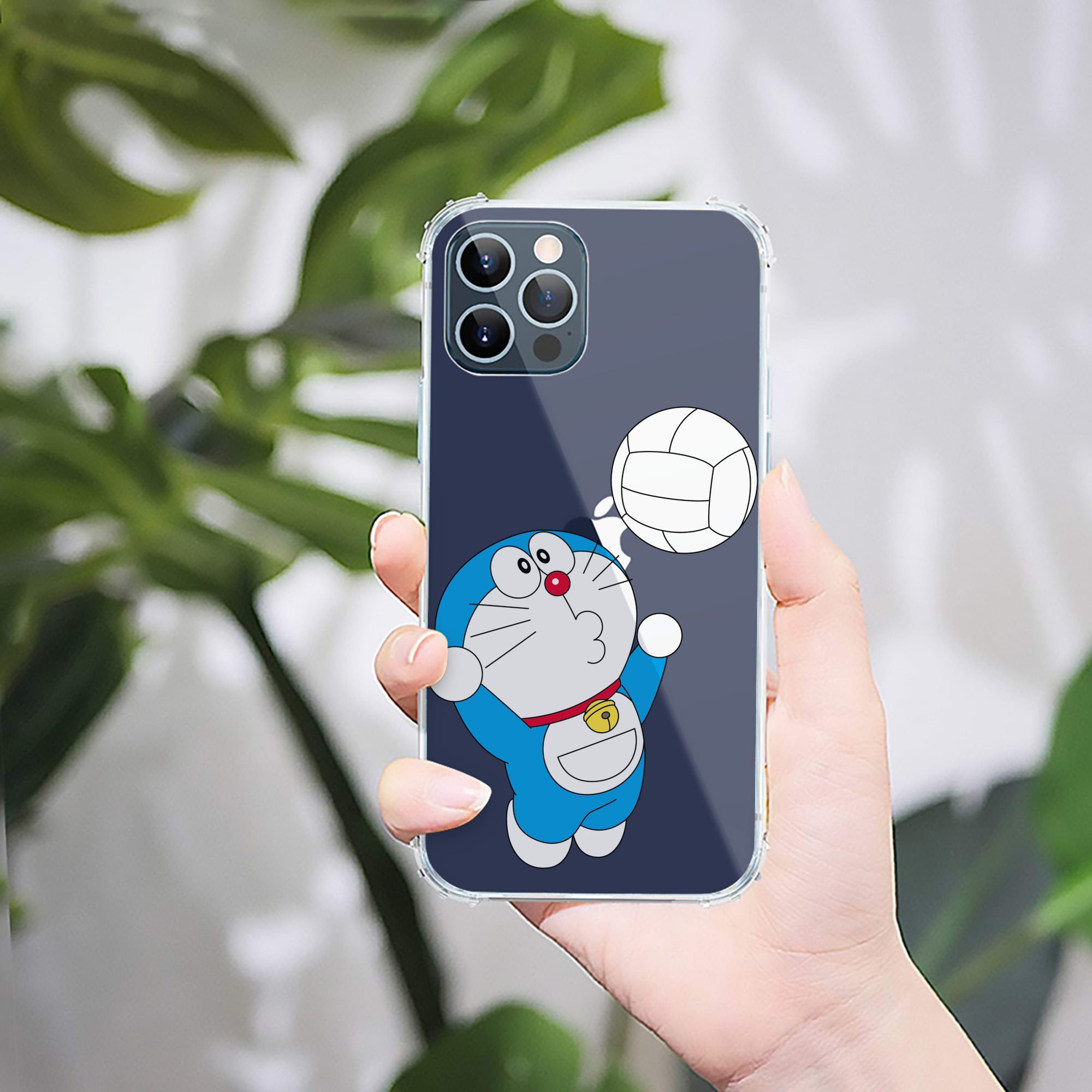 （画像用） ドラえもん Doraemon 【iPhone 12シリーズ対応】透明スマホケース（クリアソフトケース）